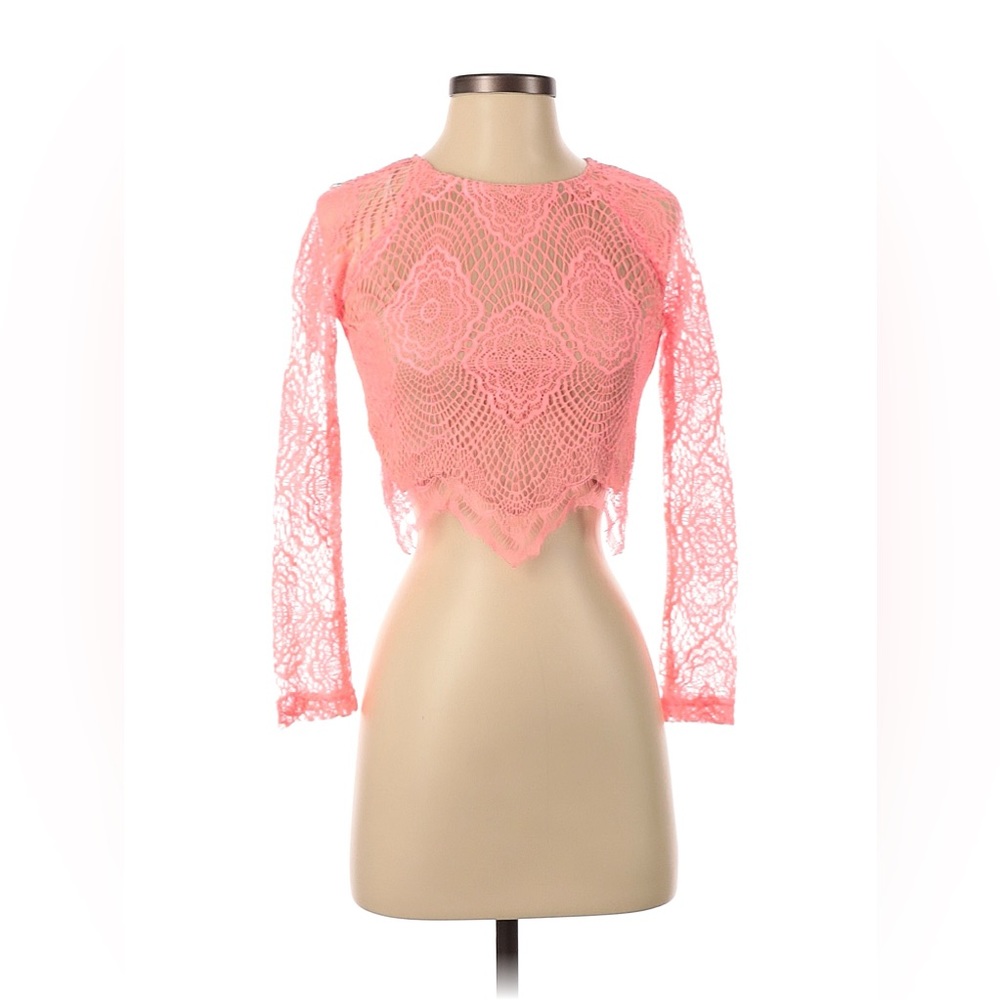 SET Blanc Two Piece Pink Lace Set